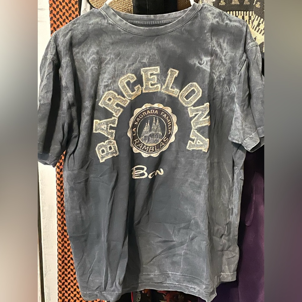 Vintage Barcelona shirt distressed and super soft